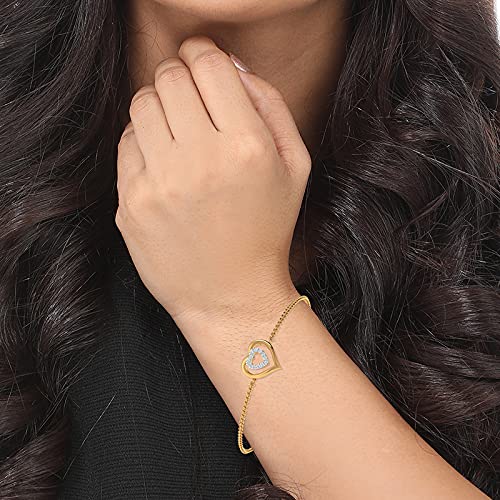 KISNA Real Diamond Jewellery Gold Diamond Bracelet for Women. - Image 3