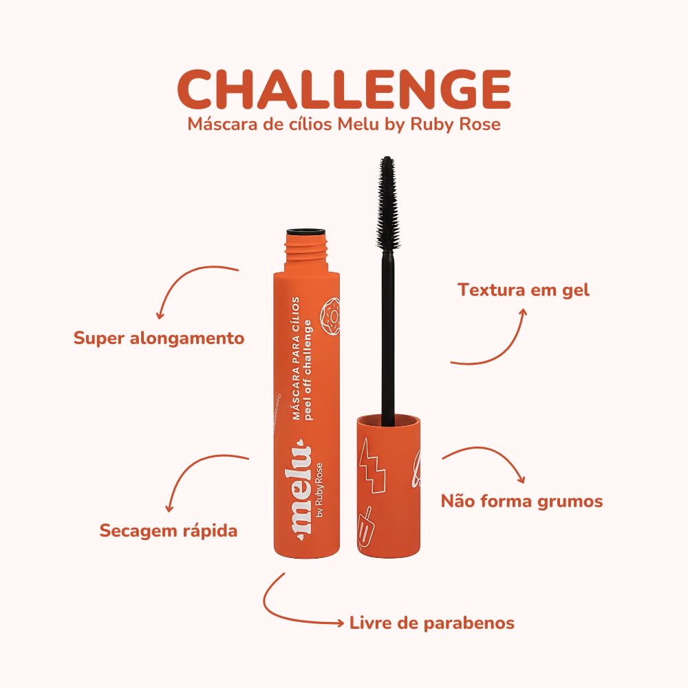 Melu - Máscara Para Cilios Peel Off Challenge Rr51513 | Amazon.com.br