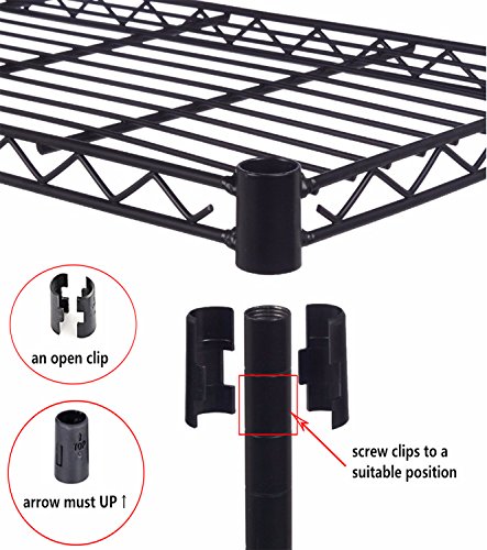 S Afstar Safstar Clothing Garment Rack Heavy Duty Wire Shelving Closet Clothes Stand Rack Double Rod Wardrobe Metal Storage Rack Freestanding Cloth Armoire Organizer (1 Pack) #TOP7