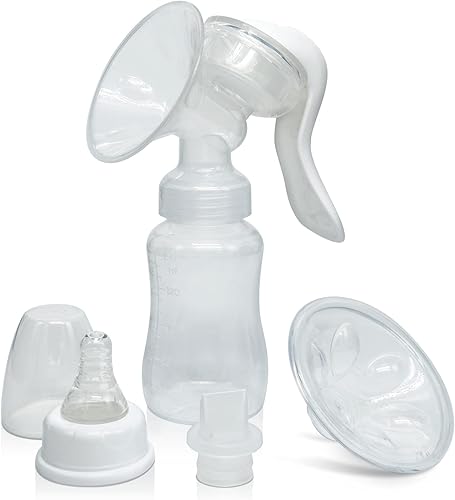 Extractor de leche manual, extractor de mano de silicona para lactancia, pequeño receptor de leche materna manual portátil, bombas de alimentación y