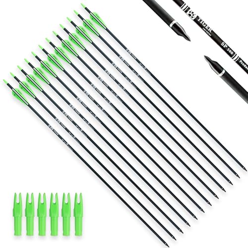 Image of TIGER ARCHERY 30 inch Carbon Arrows for Compound Recurve Bow Hunting Target