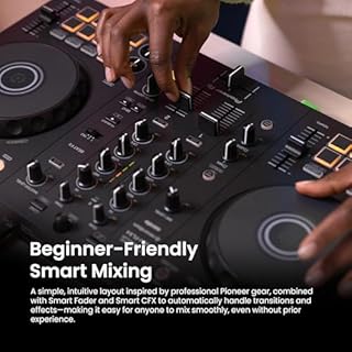 Pioneer DJ DDJ-FLX4 2-Channel DJ Controller - Black Bundle with Carrying Case and Austin Bazaar Polishing Cloth