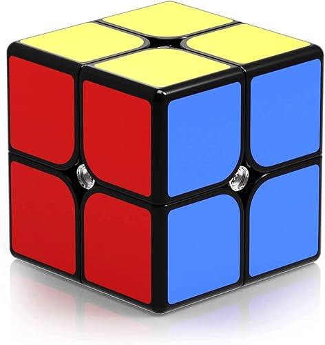 Miniatura 2 de Classic Magic Cube - Rompecabezas de 2 pulgadas, cubo de velocidad inteligente de 2 x 2, juego educativo (1 paquete, negro)