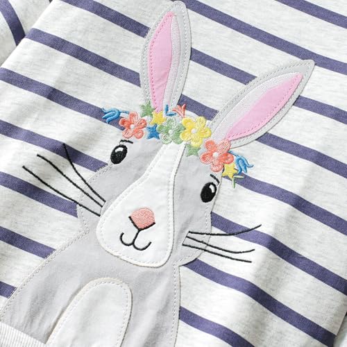 Image of HILEELANG Toddler Girl Fall Outfits Clothing Pants Set Sweatshirt Cotton Strench Leggings Playwear Sets 2pc