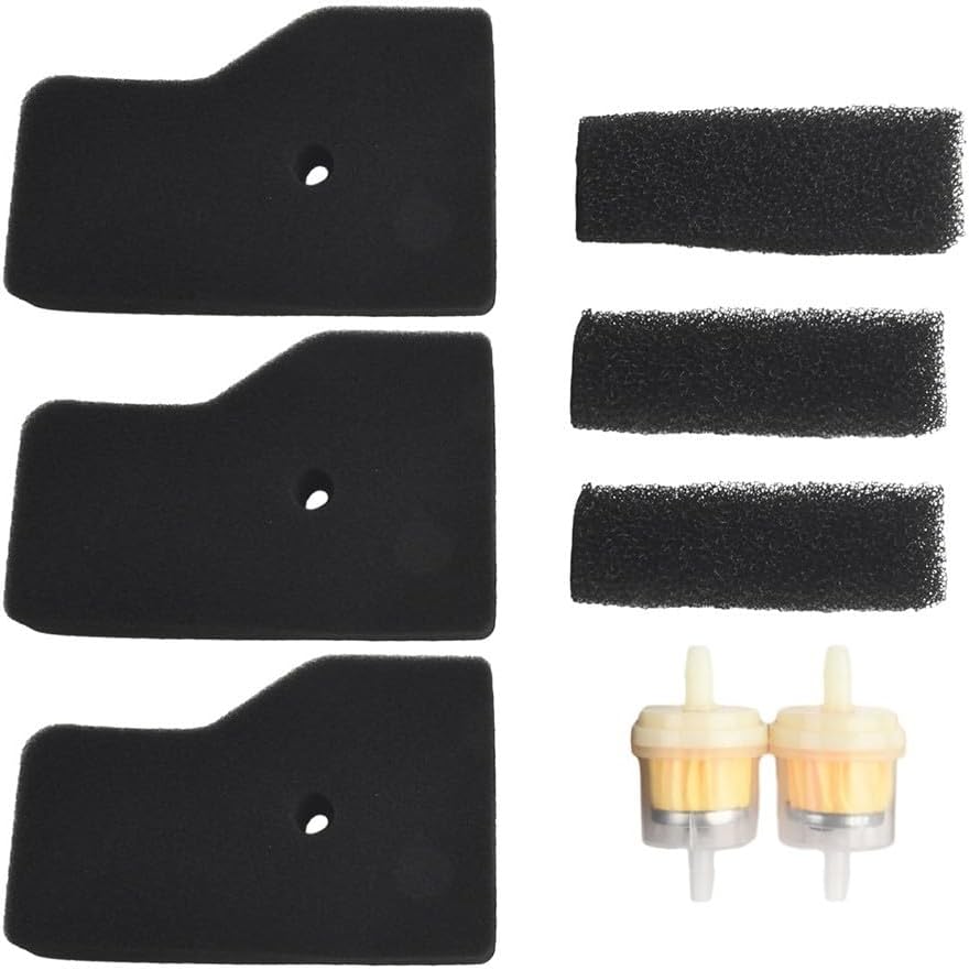 Air Filter Service Kit for EU20i and EU22i Generators – 3 Inner Sponge Filters, 3 Outer Plastic/Metal Air Filters, 2 Fuel Filters, 8-Piece Replacement Maintenance