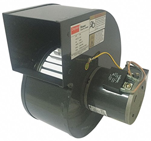 Dayton Rectangular Permanent Split Capacitor OEM Specialty Blower, Flange: No, Wheel Dia: 5-1/8