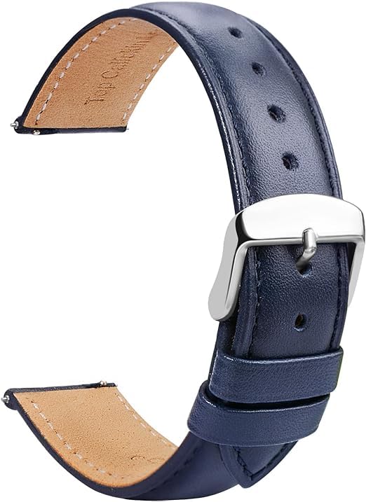 Pure Swiss 22mm Leather Watch Straps for Men,Quick Release Watch Band, Genuine Leather Blue Watch Strap (B0D9KNGDGM) Amazon Price History, Amazon Price Tracker