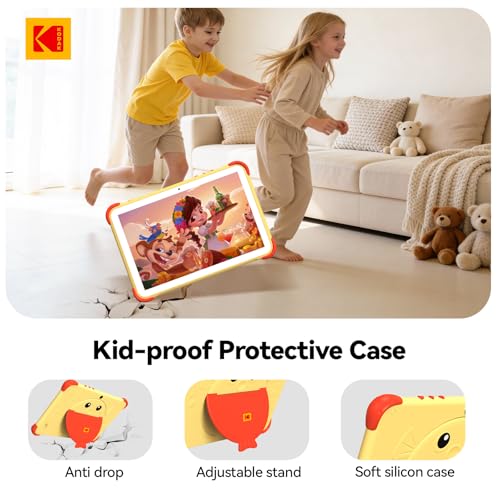 KODAK 10.1 Inch Android 15 Kids Tablet, 12GB RAM+64GB ROM(1TB Expand) Tablet for Kids, 6000mAh Battery, Parental Control, Goodeye Protection, 5G WiFi, Type-C - image 8