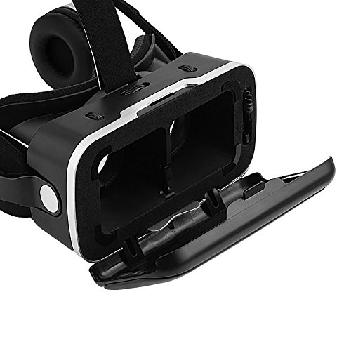 Denash VR Headset Virtual Reality Headset 3D VR Brille, für VR SHINECON Virtual Reality 3D VR Brille mit Kopfhörer für 3.5"-6.0" Android iOS Phones - Image 8