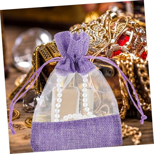 10 unidades bolsas aromáticas de lavanda con cierre de cordón miniatura 6
