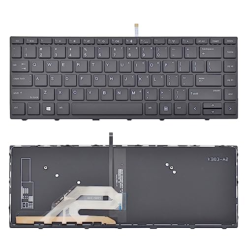 SUNMALL Replacement Keyboard Compatible with HP Probook 430 G5 / 440 G5 / 445 G5/ 640 G4 / 645 G4 / 640 G5 Laptop (Backlight, Back)