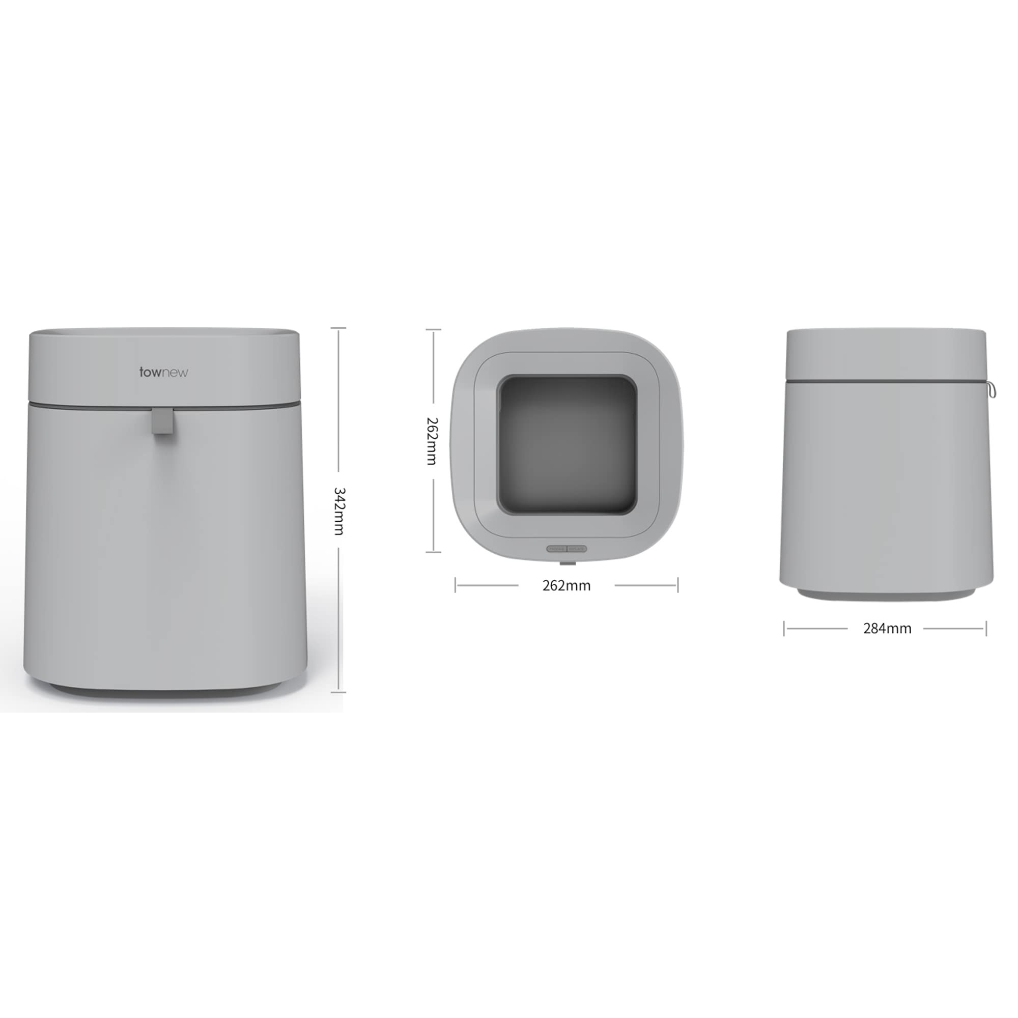 Amazon｜townew T Air Lite (T02B グレー) 4.4ガロン スマート