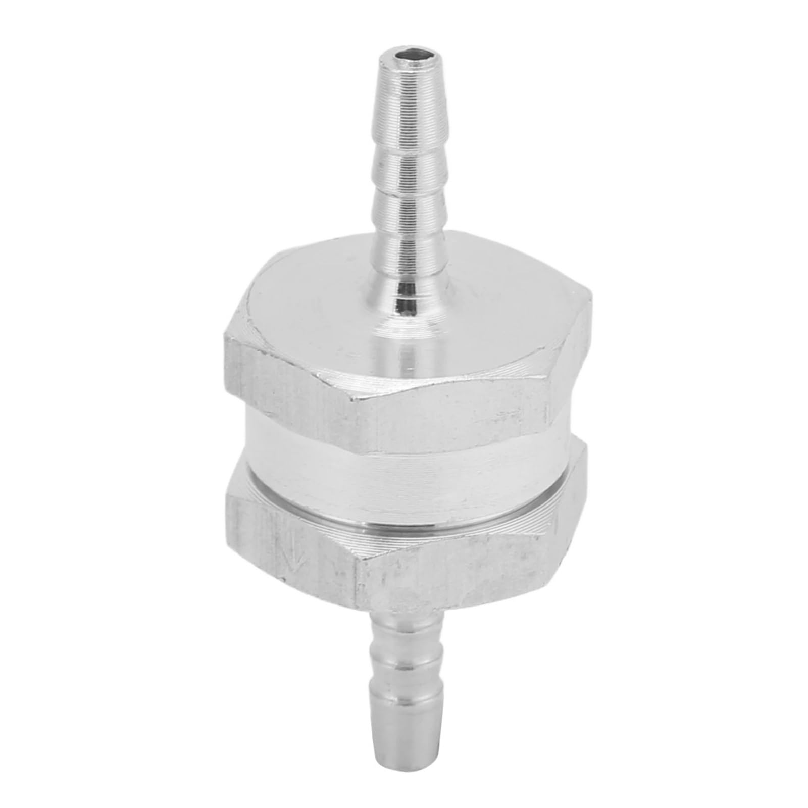 Kjfghdh 4Mm Automotive Solenoid Valve Aluminum Alloy Check Valve Non Return One Way For Fuel Gasoline Oil Petrol Diesel Water Fuel Shut Off Solenoid(4Mm)