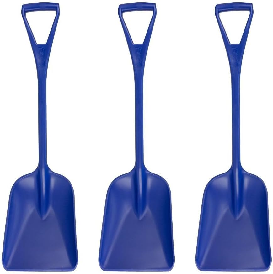 SPARTA Polypropylene Sanitary Shovel, One-Piece Molded Food and Ice Scoop for Commercial Kitchen and Bulk Ingredient Transfer, 10" x 13.75" Scoop, Blue