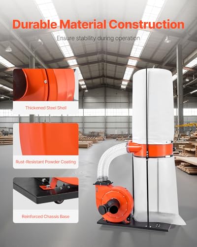 VEVOR 2.0HP 1200 CFM Dust Collector