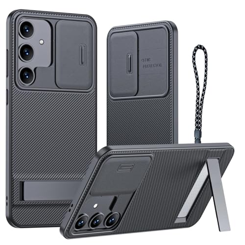 Étui Galaxy S24 Ultra noir avec protection de fenêtre de caméra et airbag