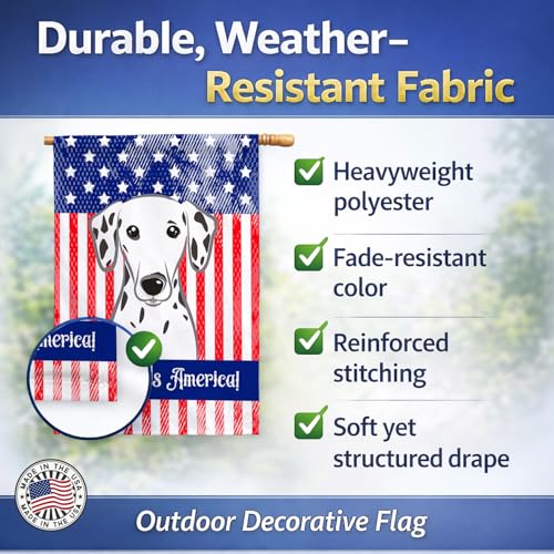 Drapeau dalmatien Caroline's Treasures BB2140CHF pour grande maison multicolore
