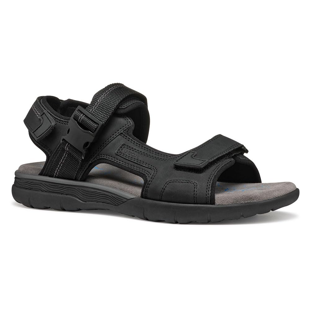 Geox U SPHERICA EC5 B, Men’s Sport Sandal, Black,