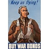 ArtDirect WWII Keep us Flying-Buy War Bonds 13x20 Large Unframed Art Print Poster Ready for Framing by U.S. Archives