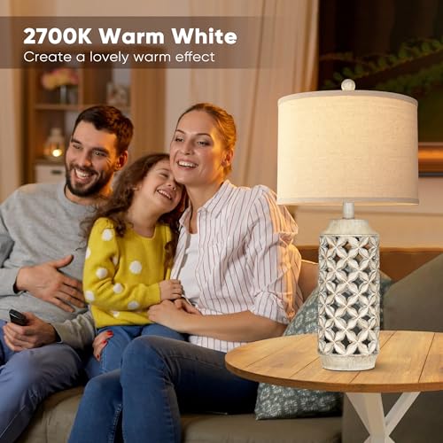 Partphoner STR-DL-0039 26 Inch High Table Lamp Set Of 2, Distressed Geometric Four-Leaf Clover Cutout Table Lamps thumb #3