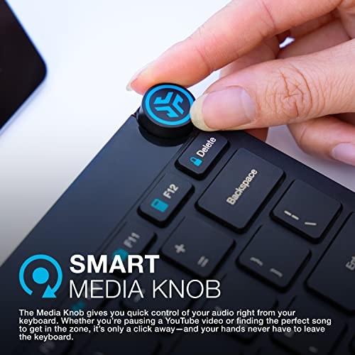 Image of JLab Go Wireless Keyboard, Black, Connect Via Bluetooth or USB Wireless Dongle, Multi-Device Ultra-Compact for a Minimalist or Portable Set-Up (1 Pack)