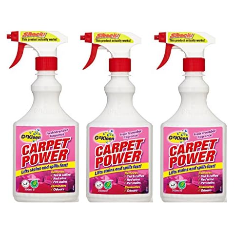 OzKleen Carpet Power Stain Remover 500ml x 3 Cover