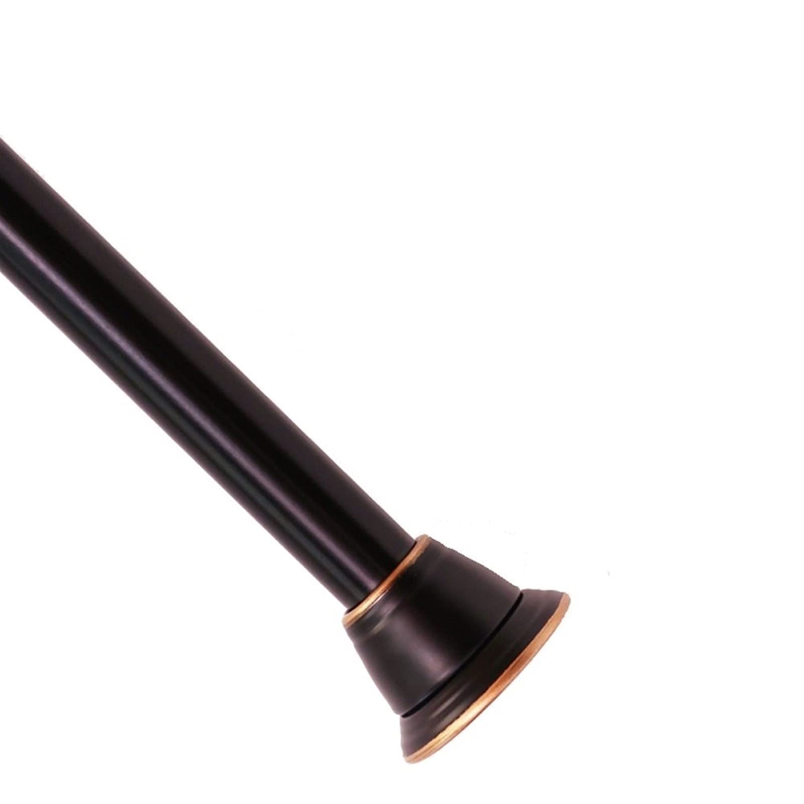 Drążek do zasłony prysznicowej, karnisz, pręt ze stali nierdzewnej bez wiercenia, teleskopowy drążek na ubrania Life stick, biały-75~120 cm (czarny 140~260 cm)