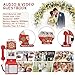 AUTUMFLATGAO Video Audio Guest Book Wedding Phone, Retro Phone Booth Message Recording, Customized Video Messages, Five Levels Brightness, Wedding Party Audio Video Guest Book Phone,Black-32GB