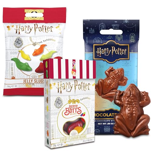 Jelly Belly Harry Potter Schokofrosch mit Sammelkarte, Bertie Bott's Bohnen...