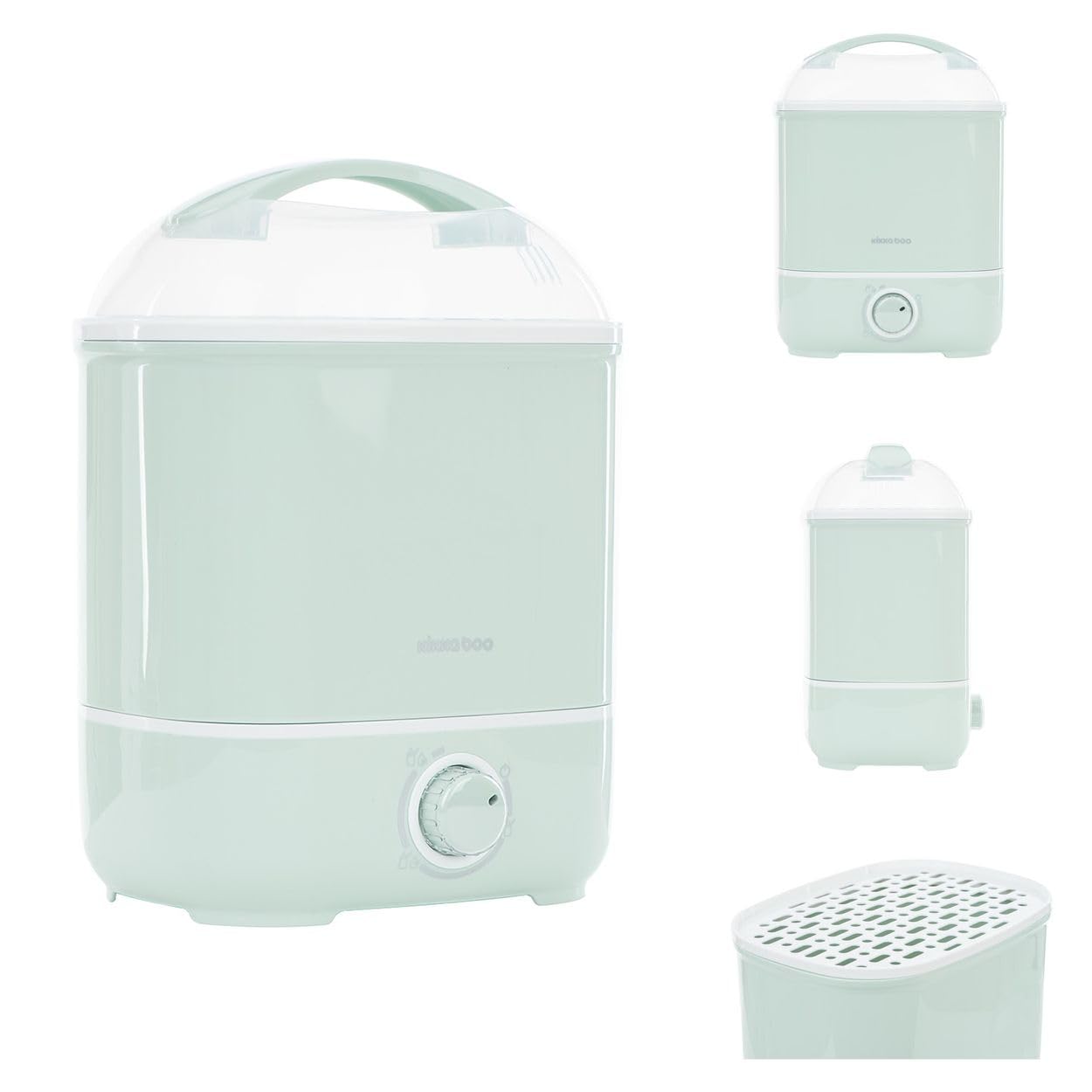 Kikkaboo Sterilizzatore Essiccatore Cleo 2in1 Elettrico 6 Bottiglie Interruttore, colorazione:​verde chiaro