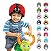 SHB001 Babyhelm Marienkäfer, Kopfschutz für Babys, rot