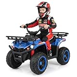 HONEY JOY 24V Kids ATV, Electric Ride On Quad, LED Headlights, Music, 5Mph Max Speed,...