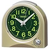 セイコークロック(Seiko Clock) 目覚まし時計 置き時計 アナログ 薄金色パール 115×115×55mm KR520G