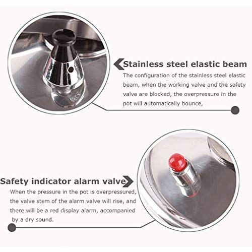 ZHJOPP Pressure Cooker, Household Aluminum Pressure Cooker, Non-stick Pot, Pressure Cooker, Soup Pot and Frying Pan Suitable for All Stoves - Image 2