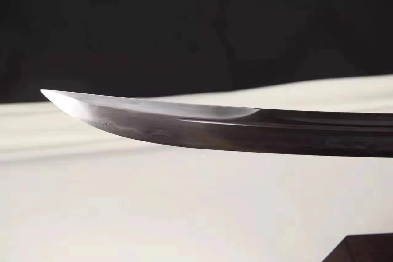 China Broadsword Sword,Hand Forged,Folded Steel Blade,Skinscabbard,Brass Fitting,Length 35 inch