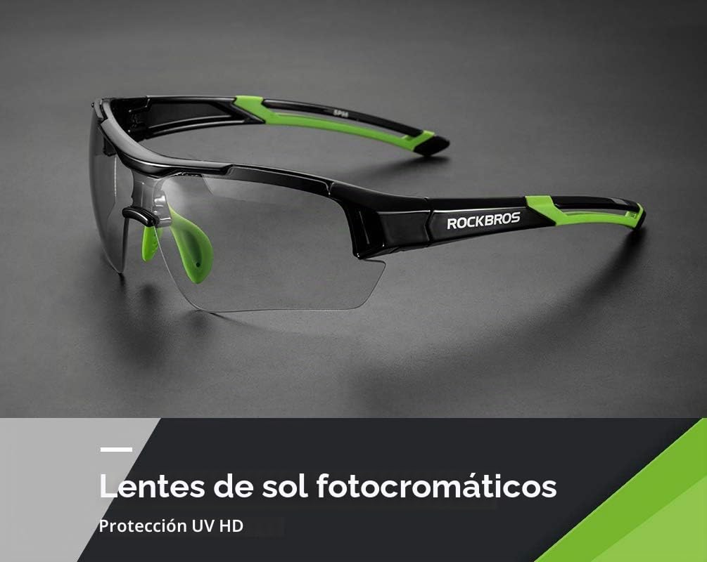 ROCKBROS Gafas Ciclismo Fotocromáticas para Hombre Mujer, Gafas Deportivas Transparentes para Bicicleta MTB Running Deportes al Aire Libre, Accesorios de Ciclismo