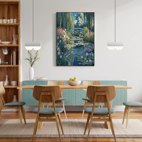 Decoración de pared con pintura al óleo de 60x90 cm para salones modernos 3