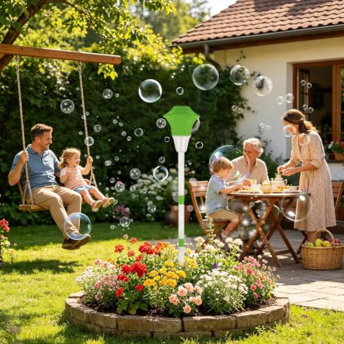 Burbujas máquina de espuma farola recargable con música infantil 2