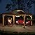 Sunjoy Hardtop Gazebo 13 x 15 ft. Upgrade Cedar Framed Wood Gazebo with Brown Steel and Polycarbonate Hip Roof Hardtop for Garden, Backyard Shade, Brown Roof + Natural Wood Frame