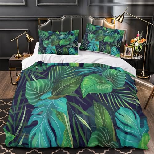 Parure de lit microfibre avec fermeture éclair pratique ensemble housse de couette effet 3D