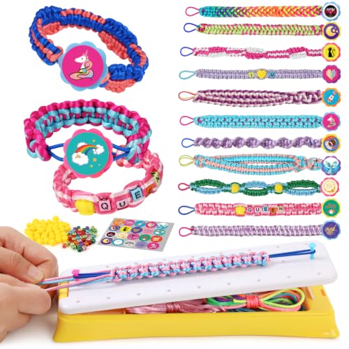 GILI Bracelet Making Kit - Arts and Crafts for Girls Age 8-12 - Friendship Bracelet Maker Toys - Best Christmas Birthday Gifts Ideas for Girls 7 8 9 10 11 Years Old
