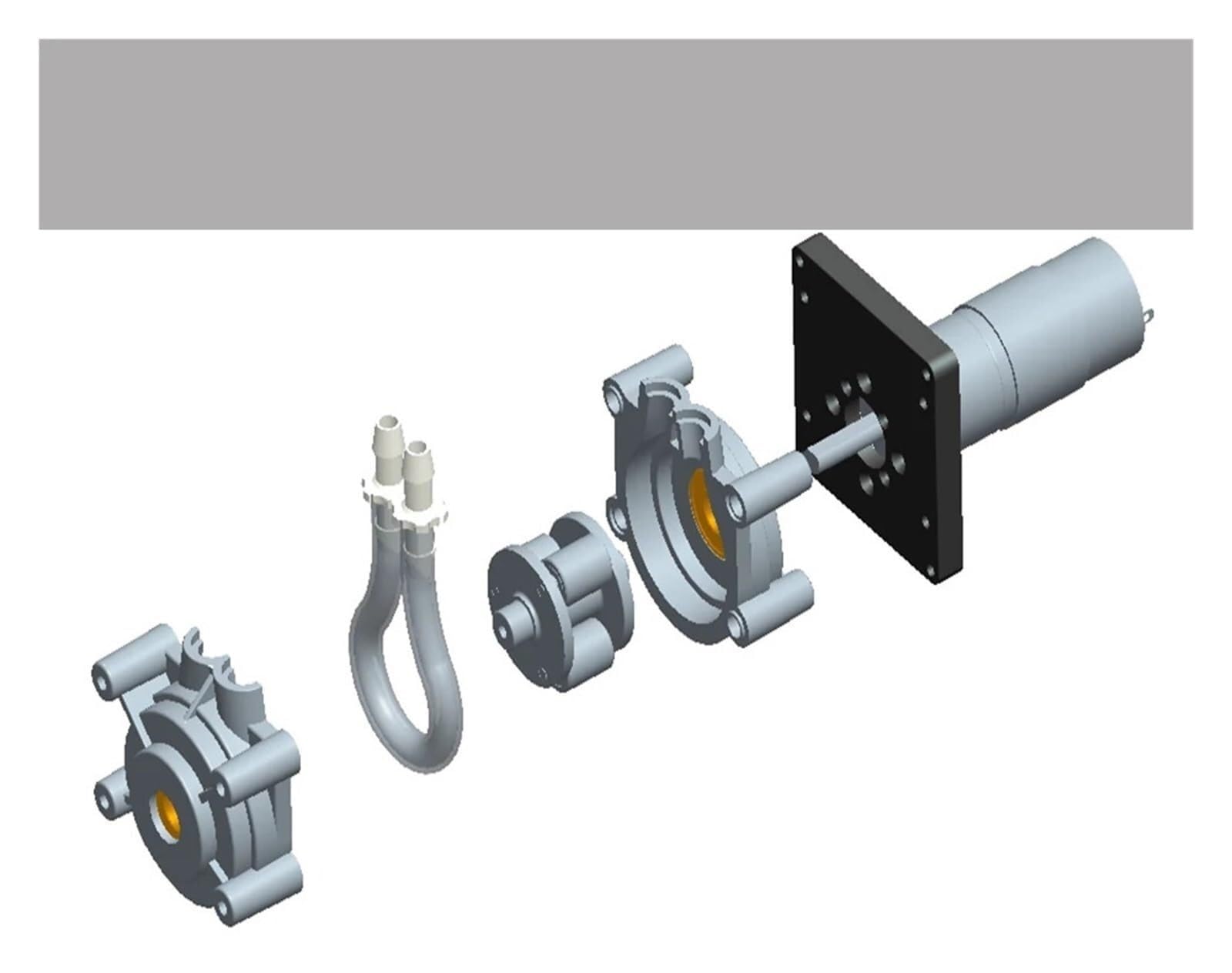 Industrielle Schlauchpumpe, Peristaltische Pumpe, Die Wasserableitung Pumpt, 800 Ml/min, Laborklebermessgerät Mit Großer Durchflussrate,für Labor(24V)