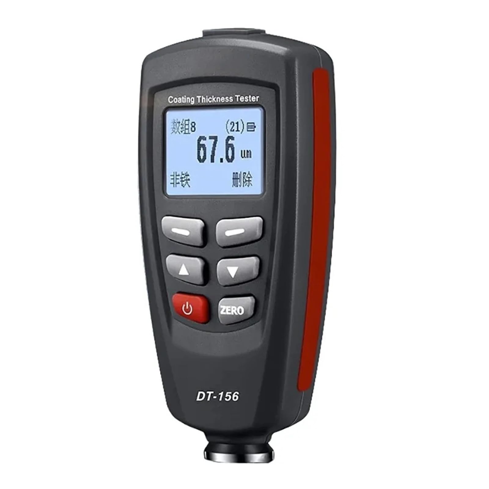 DT-156 1250um Podwójny magnetyczny miernik grubości powłoki mikronowej do lakieru samochodowego, metalu, motoryzacji Z automatyczną kalibracją