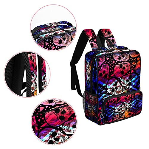 Sac à dos ordinateur portable avec motif cactus géométrique pour le travail - 4