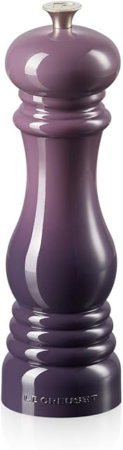 Le Creuset Classic Adjustable Pepper Grinder, Chip-resistant ABS Plastic, Anti-corrosion, 280 g, Ultra Violet