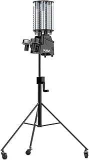 Madatop Badminton Pitching Machine Set, Remote Contro Adjustable Angles & Frequency Automatic Badminton Training Device Equipment for Home Practice Competition Indoor and Outdoor Training