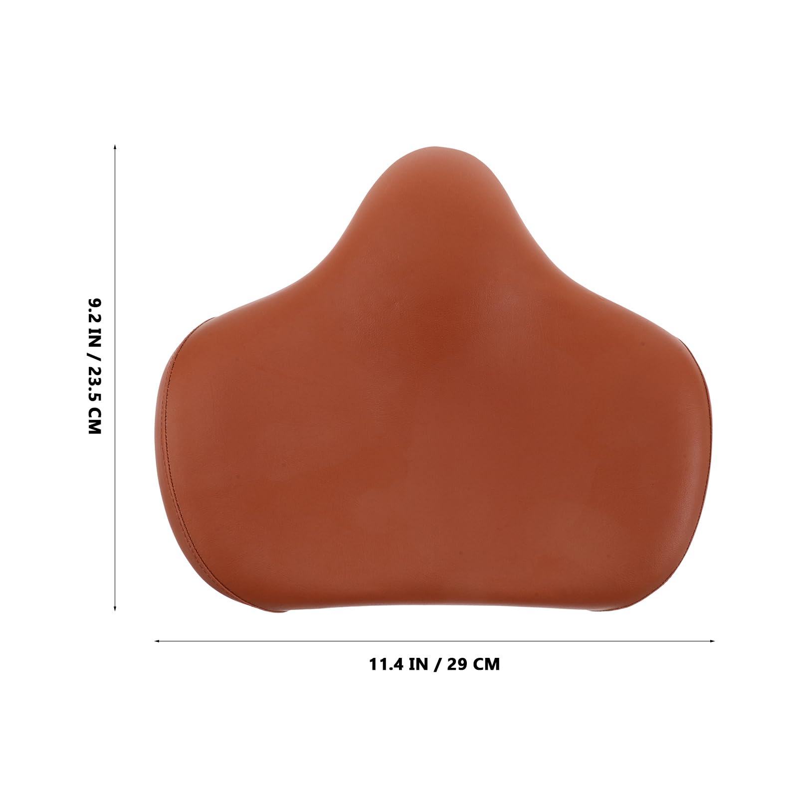 BESTonZON Sella di Ricambio per Cyclette, Cuscino Ergonomico Marrone | Pu, Spugna e Plastica, Struttura Robusta, per Indoor Cycling e Home Gym