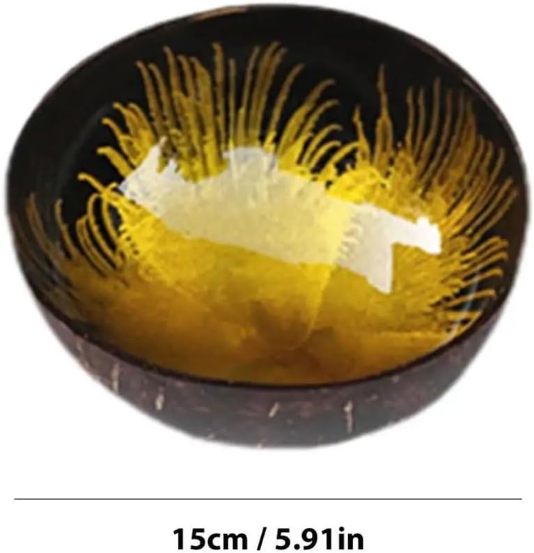 Coconut Smoothie Bowl Reusable Candy Polished Grain Natural Key Link Decorative