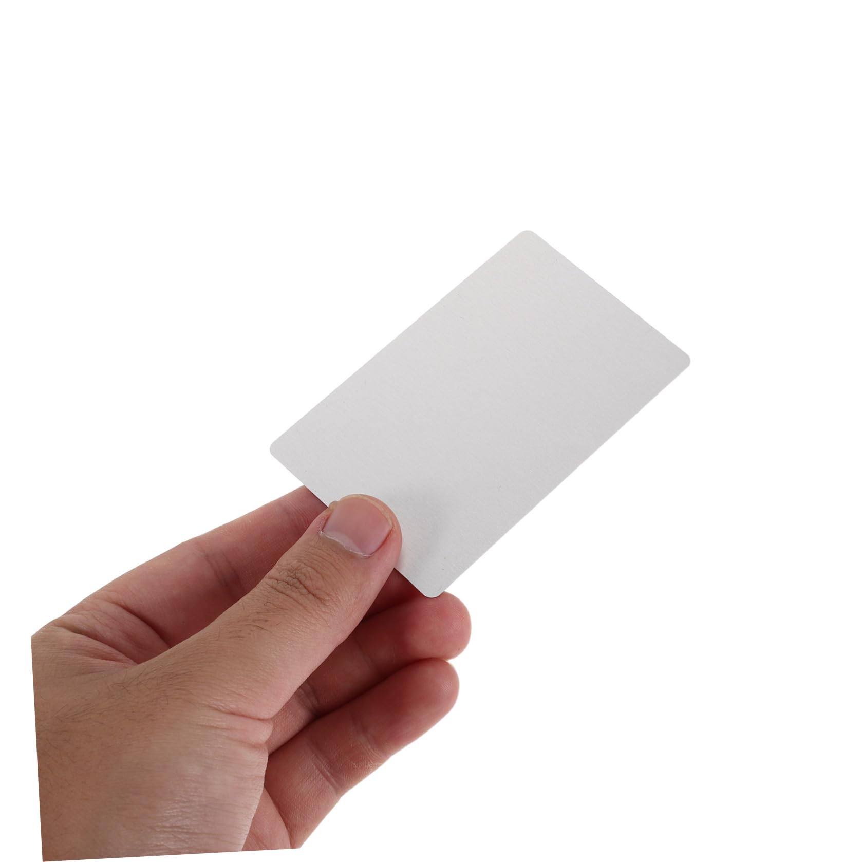 Hemobllo Biglietti da Visita per Incisione Laser 200 Pezzi in Alluminio 86X54X0,21Mm Fogli Metallici Multiuso per Ufficio e Lavori Artigianali