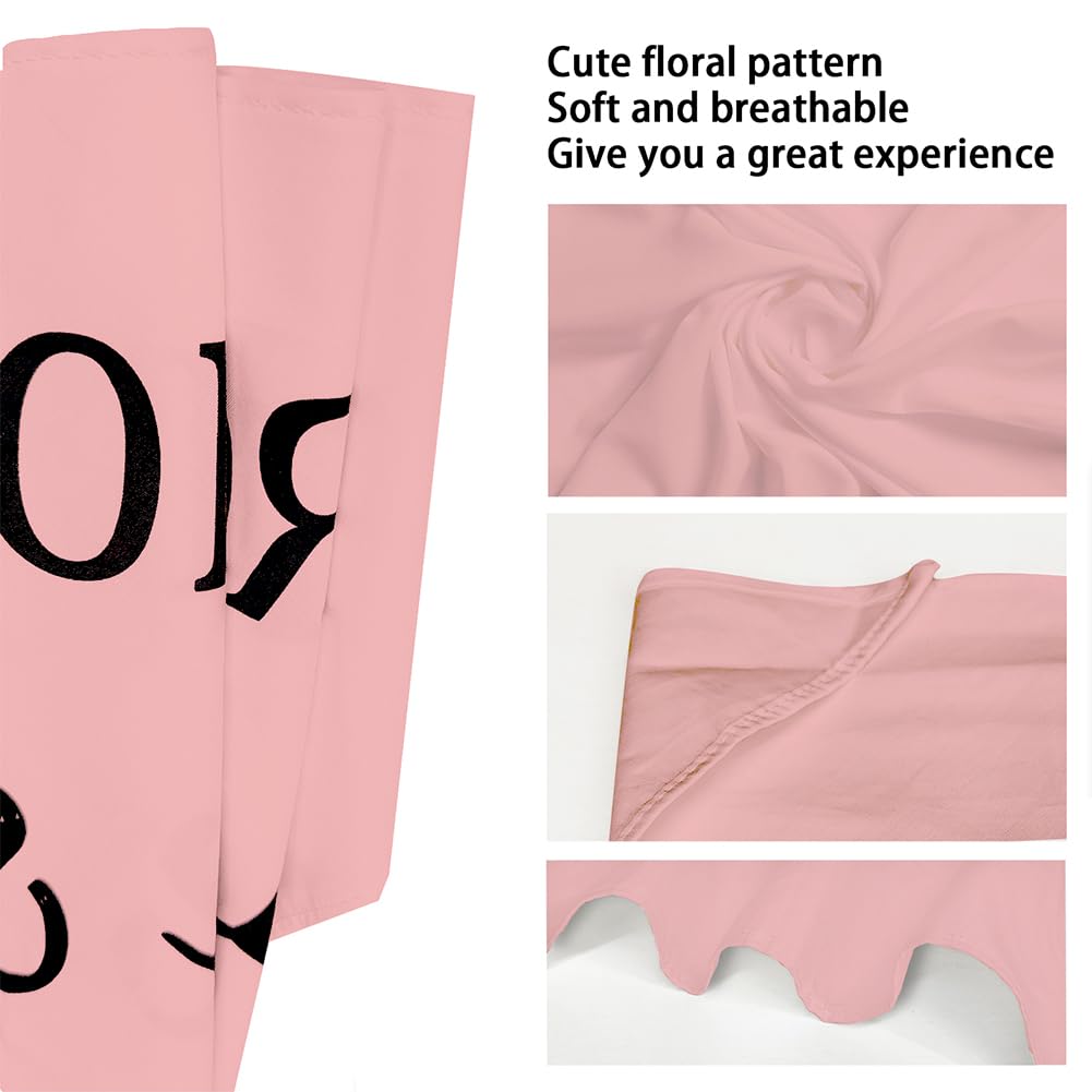 arricraft 1 Pink Unbleached Cotton Adjustable Triangle Dog Bandana - Image 3